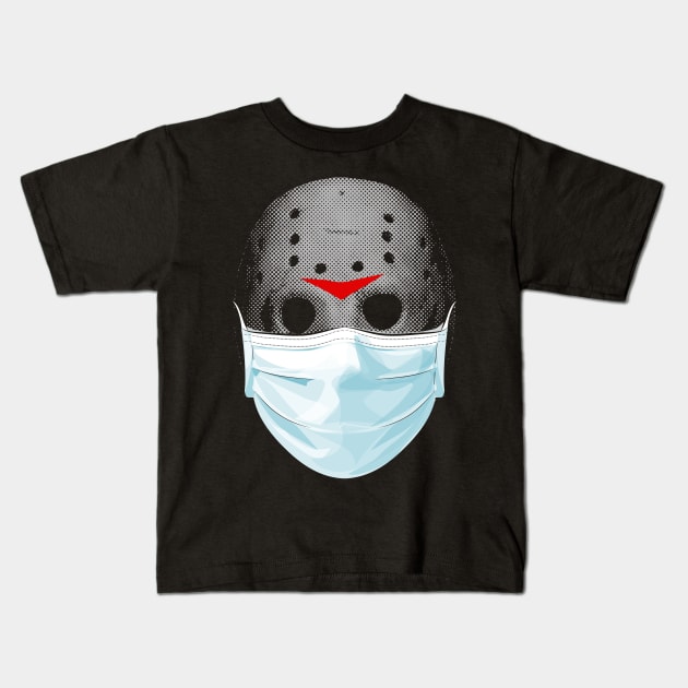 Face Mask Horror Movie Killer Kids T-Shirt by Halloween Merch